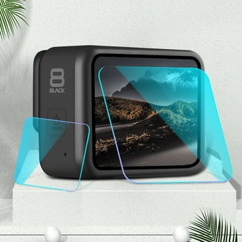 Naujas Grūdintas Stiklas, Apsauginis Dangtelis Gopro Hero 8 Black Screen Protector Kino Padengti Gopro Sporto Veikla Fotoaparato Priedai