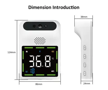 Naujas K88 Bluetooth Prieigos Valdymo Infraraudonųjų spindulių Penkių spalvų Ekrano Termometras Trijų Įrenginių Du Maitinimo šaltiniai 11 Kalbų