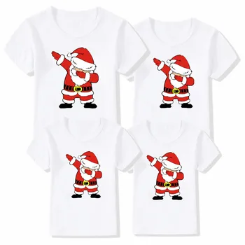Naujas Kalėdos Atitikimo Šeimos Komplektus Naują Kalėdų Elnias Tėtis, Mama, Vaikai, Motinos Dukra Trumpas Rankovės Atitikimo Šeimos Atrodyti T Shirts