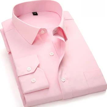 Naujas kieto Paprasto verslo vyrų socialinės marškinėliai Aikštėje apykakle ilgomis rankovėmis su krūtinės kišenėje
