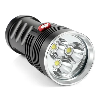 Naujas LED Taktinis Žibintuvėlis 3x XHP50 Nešiojamą Vandeniui Žibintuvėlis Super Ryškus Žibintuvėlis 3 Rūšių Kempingas lempa
