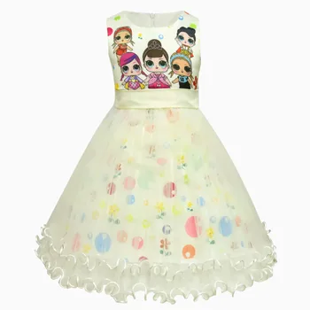 Naujas LOL Nustebinti Vaikų Suknelės Burbulas Princesė Dress Mergaitė Atostogų Suknelė Vaikams Drabužių Mergina Helovinas Kostiumas Princesė