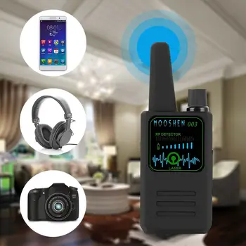 NAUJAS M003 Multi-funkcija Anti-spy Detektoriumi, vaizdo Kameros GSM Garso Klaidą Finder GPS Signalo Objektyvas RF Tracker Aptikti Belaidę Detektorius