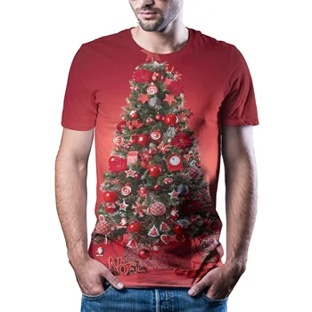Naujas Mados Kalėdų Gatvės Stiliaus 3D skaitmeninio spausdinimo animacija kaukolė t-shirt viršuje laisvalaikio sportiniai marškinėliai XXS 6XL