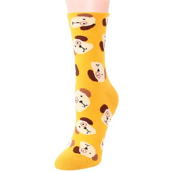 Naujas mados moterų animacinių filmų kojinės 5pairs/daug rudens-žiemos gyvūnų medvilnės kojinių moterų ir ponios juokingas kojines ventiliatorius fiscount