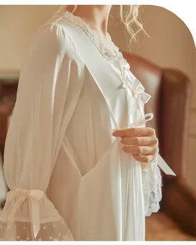 Naujas Mados Pižamą Baltoji Princesė Sleepwear Nėščia Moteris Nightdress Sexy Lady Namų Naktiniai Drabužiai