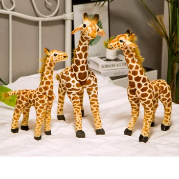 Naujas Mielas Realiame Gyvenime, Žirafa, Pliušiniai Žaislai Vaikams Modeliavimas Elnias Gyvūnų Įdaryti Lėlės Vaikams Gimtadienio Dovana Puikus Namų Dekoro