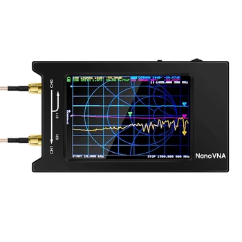 Naujas NanoVNA-H4 4 Colių LCD Ekranas 50KHz-1,5 GHz VNA HF VHF UHF UV Vektoriaus Tinklo Analizatorius Antenos Analizatorius