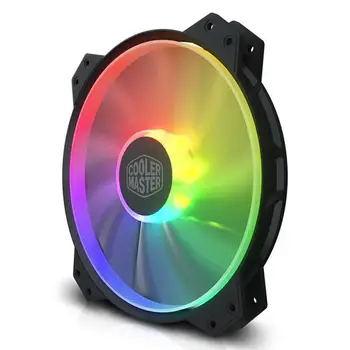 Naujas Naudojamos RGB Aušinimo Ventiliatorius 20cm DC 12V 3 Pin PC Atveju Aušinimo Ventiliatorius Naudojamos RGB Ramioje Kompiuterio korpusą Heatsink Radiatorius