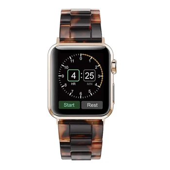 Naujas Nerūdijančio Plieno & Dervos Watchband Apple Žiūrėti Žiūrėti Juosta 44mm 40mm 42mm 38mm Pakeisti iWatch Serijos 4 3 2 1 Riešo