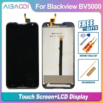 Naujas Originalus 5.0 Colių Jutiklinis Ekranas+1280X720 LCD Ekranas+karkaso konstrukcijos Pakeitimo Blackview BV5000 Android 6.0