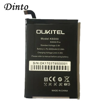 Naujas Originalus už Oukitel K6000 6000mAh Didelės Talpos baterijos Pakeitimo Išmaniųjų Telefonų Baterijas Oukitel K6000 PRO Telefonas