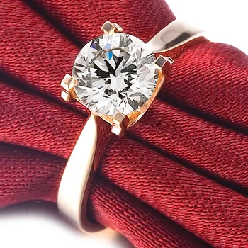 Naujas parduotuvės reklama. 18k Rose Gold Moissanite moterų žiedas aplink 6.5 mm, spalva, D, GRA pažymėjimą,