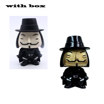 NAUJAS! POP V for Vendetta su būda Vinilo Veiksmų Skaičiai brinquedos Kolekcijos Modelis Žaislai