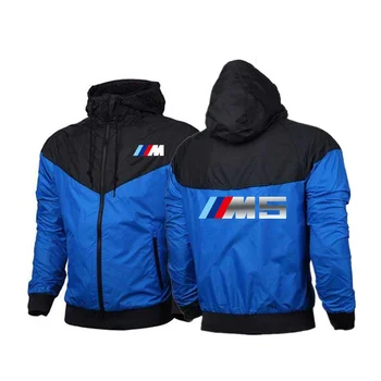 Naujas prekės ženklas bėgiojimas vyrų mados švarkelis su užtrauktuku striukė vyrų SportWear sportiniai, vyriški BMW M Power spausdinti hoodie S-3XL
