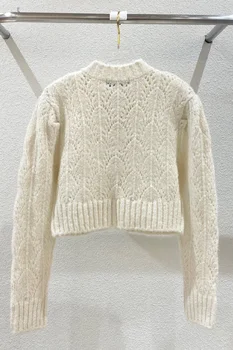 Naujas saldus ilgomis rankovėmis susukimo mygtuką, megztiniai megztinis palaidinė rudens 2020 m. Dongdaemun, Pietų Korėja