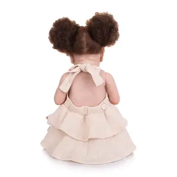 Naujas Stilius KEIUMI Minkšto Silikono Reborn Baby Lėlės Nekilnojamojo Touch 57 CM Su Įsišaknijusi Pluošto Plaukų Naujagimių Bebe Žaislai Vaikams Gimtadienio Dovana
