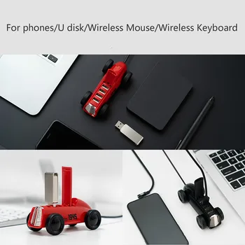 Naujas Xiaomi Bcase USB 2.0 Multi USB 4 Port Splitter Expande Mielas Automobilio Formos Usb Portable Expander