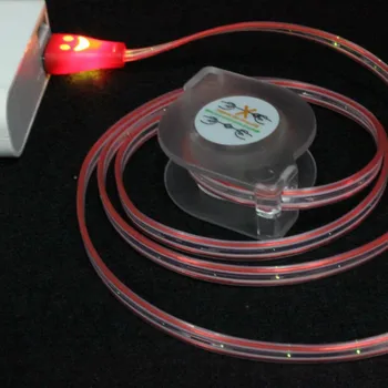 Naujas Švytėjimas LED Apšvietimas Greito Įkrovimo Magnetinio USB C Tipo kabelis usb Kabelis USB Micro Įkroviklio Kabelį, Laidą skirtą 
