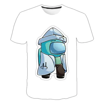 Naujas Žaidimas Tarp Mūsų Marškinėliai 2020 Juokingas Vasaros 4-16 Metų Vaikams Viršūnes Tee Impostor Grafinis Kawaii Animacinių Filmų T-Shirt Marškinėliai Vaikas Viršūnės