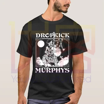 Naujausias 2020 metų Vasaros Dropkick Murphys Logotipas Skeletas Piper Amerikos Celtic Punk Grupė Medvilnės Atsitiktinis Marškinėliai Dydis S-4XL