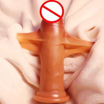 Naujausias Minkštas Didelis Tikroviška Dildo Oda Atrodo Realistiškas Penis Su Siurbtuko Sekso Žaislas, Skirtas Moteriai, Moterų Masturbator Suaugusiems