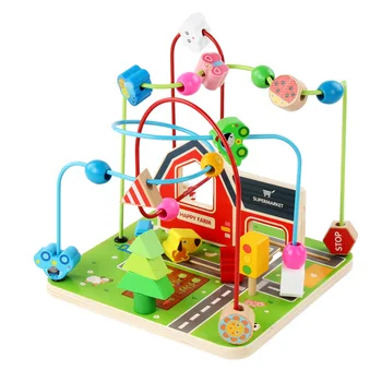 Nauji Vaikai, Žaislai Montessori Ugdymo Mediniai Žaislai Ūkio Aplink Granules, Matematikos Skaičiavimo Abacus Kūdikių Ankstyvojo Švietimo Žaislai Vaikams
