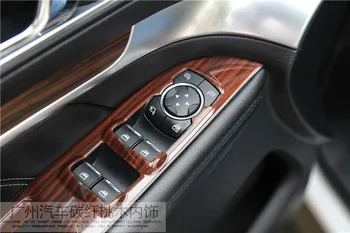 NAUJOS Ford Explorer 2016 2017 2018 Aukštos kokybės ABS anglies pluošto, Raudonmedis, juoda mediena, vidaus apdailos blizgučiai, prietaisų skydelio apdaila