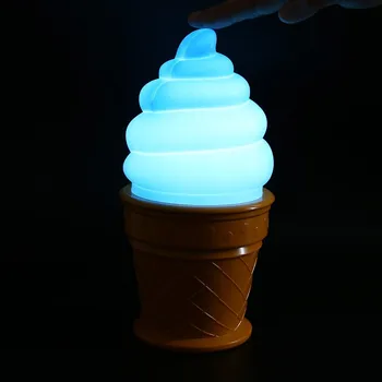 Naujovė LED Nakties Šviesos Ledų Stalo Lempos Vaikai Lovoje Miega Stalo Lempa Vaikams Dovanų