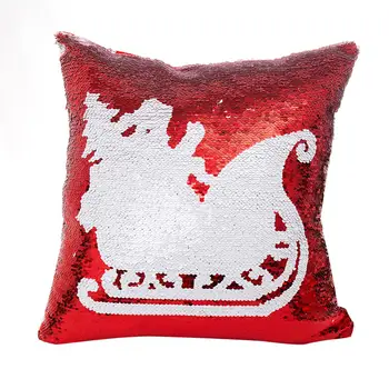 Naujų stebuklingų blizgučiais raudona Kalėdų sėdynės pagalvėlė padengti ne vidinis vieną dangtelį dvi modelis kūrybos pagalvėlių apvalkalus Kalėdų X30