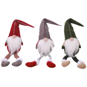 Naujųjų Metų Kalėdų Mielas Sėdi ilgakojis Elf Festivalis Naujųjų Metų Vakarienė Šalies Namų Kalėdų Dekoracijas Navidad 2018