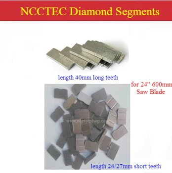 NCCTEC Deimantiniai segmentai dantys dantų vadovai Skersmuo 24