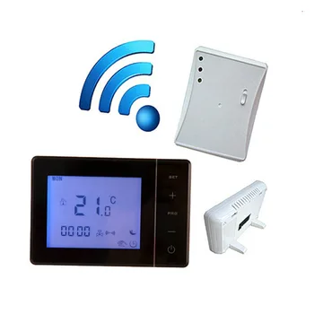 Ne Wifi Termostatas Belaidis Termostatas RF Control 5A Sienos Pakabintas Katilas Šildymo Termostatas Skaitmeninis LCD Temperatūros Reguliatorius