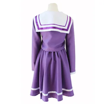 Ne žaidimas, ne gyvybės cosplay Shiro kostiumas helovinas moterų drabužiai carival suknelė perukai sailor kostiumas Japonijos mokyklinę uniformą