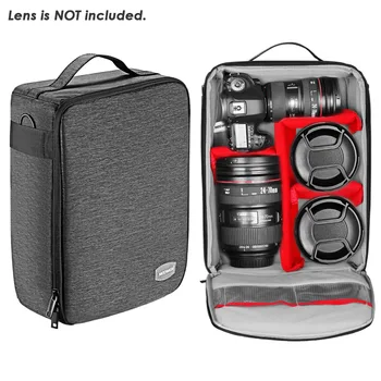 Neewer Vandeniui DSLR Fotoaparato krepšys ir Objektyvo Laikymo lagaminas, Minkšta Paminkštintas erdvės taupymo maišus Canon Nikon Sony