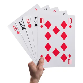 Negabaritinių Kortos Laikikliai 2 kartus/4 kartus per/9 kartus Žaisti Kortų Pokerio stalo Žaidimas Lošimų Magija Gudrybės Įrankiai