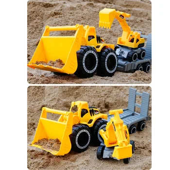 Negabaritinių Kūdikių Modeliavimas Inžinerijos Automobilio Žaislas Ekskavatorių Modelio Traktoriaus Žaislas savivartis Modelio Automobilių Žaislas Mini Dovana Berniukas