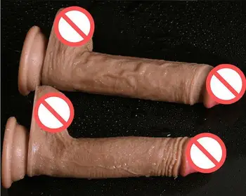Nekilnojamojo Odai Jaustis Silikonas Švelnus Dildo Siurbtukas Realistiškas Penis Didelis Penis Sekso Žaislai Moteris Produktų Vibratorių Moterims