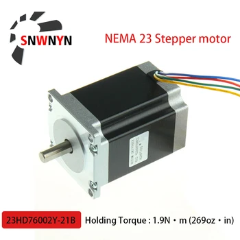 Nema 23 CNC Stepper Motor 23HD76002Y-21B 1.9 N. M, 3A 3,6 V 269oz·Į/1.9 N·M/190Ncm CNC Router Frezavimo Graviravimo Staklės, 3D Spausdintuvas