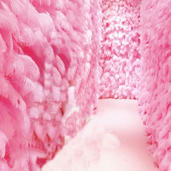 Nemokamas pristatymas 100pc rožinių plunksnų 15-20cm balto romantiška vestuvių naudai gimtadienio apdailos priedai Backdrops foto prop