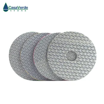 Nemokamas pristatymas 4 colių electroplated poliravimo šluostės sauso ir šlapio šlifavimo granito šlifavimo pagalvėlės