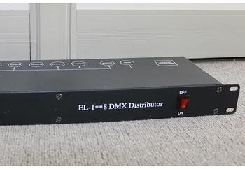 Nemokamas pristatymas, Geriausios kokybės 8CH DMX Splitter DMX512 Šviesos Scenos Šviesos Signalo Stiprintuvas Splitter 8 būdas DMX Platintojas
