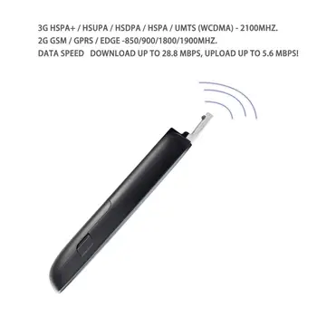 Nemokamas pristatymas Huawei E367 su antenos prijungimo įtaisas Judriojo Plačiajuosčio ryšio HSPA+ 3G USB Modemas 28.8 Mbps Dėl Windows7 OS