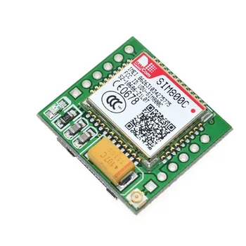 Nemokamas Pristatymas Mažiausios SIM800C GPRS GSM Modulis MicroSIM Kortelę Core Valdybos Quad-band TTL Nuoseklųjį Prievadą (Suderinama SIM800L SIM900A)
