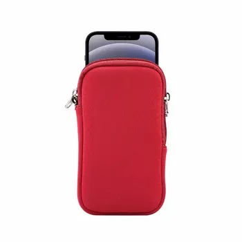 Neopreno Dėklas, Maišelis Sleeve Case For iPhone 12 Pro 11 XR XS Max Dangtelis Skirtas Samsung Galaxy Note20 Ultra užtrauktukas kortelės lizdas telefono krepšiai