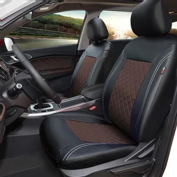 Neperšlampama automobilių sėdynės padengti PU odos Priekinės sėdynės ir 1 nustatyti universaliųjų Automobilių interjero Toyota Volkswagen 