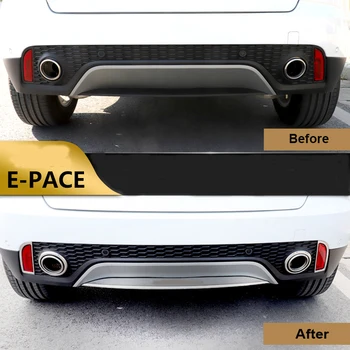 Nerūdijančio Plieno Automobilio stiliaus galinis bamperis lūpų apdaila padengti Jaguar E-TEMPAS EPACE 2018-2019