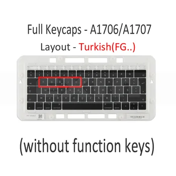 Nešiojamas A1706 A1707 A1708 Klavišus Keycaps turkijos Turkija Pagrindiniai Bžūp Pakeitimo 