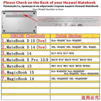 Nešiojamas Atveju, Huawei MateBook D14/D15/13/14/Matebook X Pro 13.9/X 2020 M/Garbės MagicBook Pro 16.1/14/15