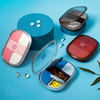 Nešiojamų 7 Dienų Tablečių Dėžutė Kelionės Mini Nešiojamieji Medicina Atveju, Pirmosios Pagalbos Rinkinys, Mažas Uždaromos Namų Apyvokos Reikmenys Plastikiniai Saugojimo Dėžutė